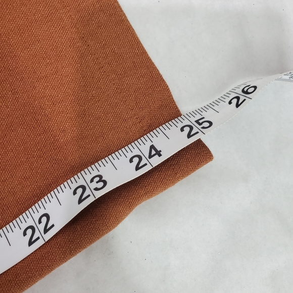 ASTR the label ruffle top jumpsuit linen cotton rust brown size S - Picture 14 of 14